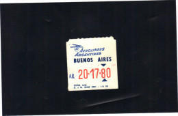 Aérolineas ARGENTINAS , Buenos Aires , Talon D'identification De L'équipage . - Badges D'équipage