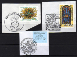 ÖSTERREICH 2002, 2003, 2013 - Abschnitt Sonderstempel 4411 Christkindl - Oblitérés