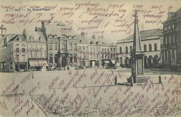 ATH :   La Grand´place    (  Ecrit Avec Timbre 1910 )     Cachet Verso GHOY Met Sterstempel - Ath