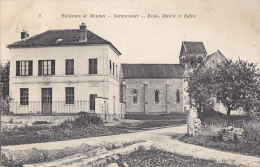 Seraincourt 95 - Ecole Mairie Et Eglise - Editeur Klein - Seraincourt