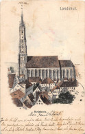 ALLEMAGNE.   DEUTSCHLAND.   LANDSHUT.   MARTINSKIRCHE. 1908.  DOS NON DIVISE. - Landshut