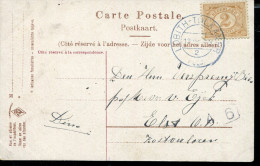 NETHERLANDS LOBITH-TOLKAMER CANCELLATION SINGLE FRANKING POSTCARD - Covers & Documents