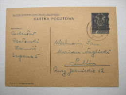 Generalgouvernement , Ganzsache  1940  Aus Krakau - Altri & Non Classificati