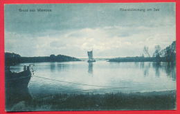 159149 /  GRUSS AUS WANNSEE , ABENDSTIMMUNG AM SEE - Germany Deutschland Allemagne Germania - Wannsee