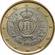 Pièce De 1 Euros Circulante Saint Marin 2009 - San Marino