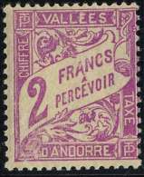 ANDORRE FRANCAIS / FRENCH ANDORRA / TIMBRE TAXE # 19 ** / Cote 23.00 Euro (ref T1895) - Unused Stamps