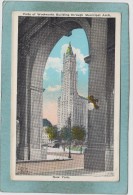 NEW  YORK   -  VISTA  OF  WOOLWORTH  BUILDING  THROUGH  MUNICIPAL  ARCH  - - Andere Monumente & Gebäude