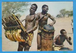 POSTCARD  L'AFRIQUE EN COULEURS TAM - TAM AND BALAFON, MUSIC - Afrique