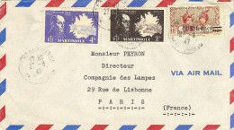 AIR FRANCE 3 Plis Martinique - France 2 En 1947 Et 1 De 1948 Voyagé Par Latécoère 631 - 1927-1959 Storia Postale