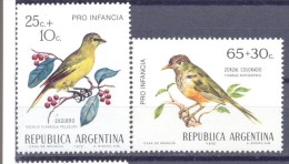 1972. Argentina, Mich.1119-20,  Birds, 2v,  Mint/** - Ungebraucht