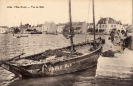 L'ILE TUDY VUE DU MOLE BATEAU DE PECHE REDER-MOR - Ile Tudy