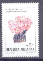 1987. Argentina, Mich.1855, Flowers, Cactus, 1v,  Mint/** - Nuevos