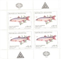 1985. Argentina, Mich.1776, Fishes, Sheetlet, Mint/** - Blocks & Sheetlets