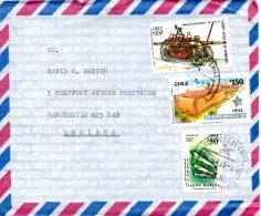 CHILI. N°1108 De 1992 Sur Enveloppe Ayant Circulé. Expo'92. - 1992 – Siviglia (Spagna)