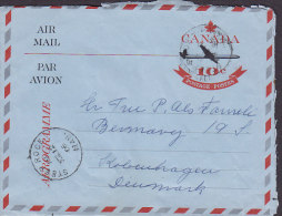 Canada Postal Stationery Ganzsache Entier Airmail Par Avion Aerogramme STEEP ROCK (Man) 1966 Tuberculosis Christmas Seal - 1953-.... Règne D'Elizabeth II