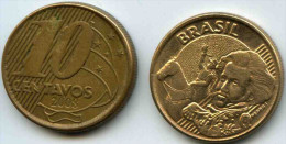 Brésil Brazil 10 Centavos 2008 KM 649.2 - Brasil