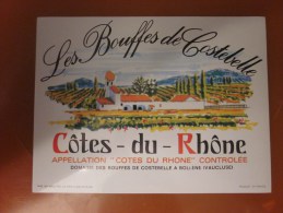 Les Bouffes De Costebelle Côtes-du-Rhône Bollene Vaucluse -Etiquette De Vin Neuf « œnographilie » &laq - Côtes Du Rhône