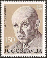 YUGOSLAVIA 1977 Birth Centenary Of Alojz Kraigher (author) MNH - Ungebraucht