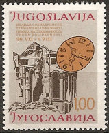 YUGOSLAVIA 1977 Solidarity Week Surcharge Label MNH - Ungebraucht