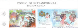 SMOM 2006 OPERE ASSISTENZIALI - EMISSIONE CONGIUNTA CON SAN MARINO - INTEGRO - Malte (Ordre De)