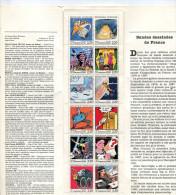 France 1988 Sc 2099A MNH Booklet In Souvenir Folder Prize Winning Cartoons - Autres & Non Classés