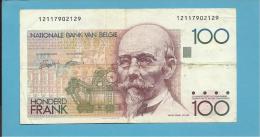 BELGIUM - 100 FRANCS - ND ( 1982 - 94 ) - P 142 - Sign. ( 5 - 14 ) On FACE And BACK - HENDRIK BEYAERT - BELGIE BELGIQUE - 100 Frank