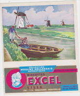 Buvard :  Collection Moulins Hollandais - Biscottes EXCEL - M