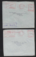 Bristish Guiana 1955-59 2 Meter Airmail Covers To Netherlands - Guayana Británica (...-1966)