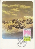 Andorra Sp. 1984 Cultures Pirinenques 1v Maximum Card (19147) - Lettres & Documents