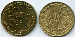 Afrique De L´Ouest West African States Union Monétaire 5 Francs 1987 BCEAO UMOA KM 2a - Other - Africa