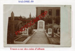 SALOME-Cimetiere-Tombes-C Arte Photo Allemande-Guerre 14-18-1 WK-Frankreich-France-59- - Unclassified