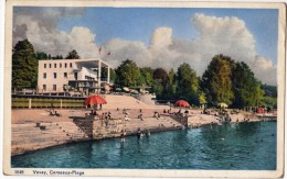 Switzerland, Suisse, Vevey, Corseaux-Plage, Used Postcard [15659] - Corseaux