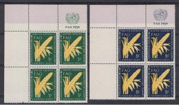 Verenigde Naties New York 23 / 24 (**) In Blok Van 4. - Unused Stamps