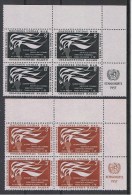 Verenigde Naties New York 54 / 55 (**) In Blok Van 4. - Unused Stamps