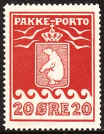 1916. 20 øre Red. Thiele. Perf 11 ½. (Michel: 9A) - JF102081 - Spoorwegzegels