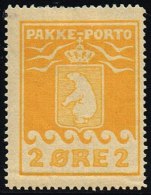 1916. PAKKE PORTO. 2 øre Yellow. Thiele. Perf 11 ½. (Michel: 5A) - JF158285 - Paketmarken