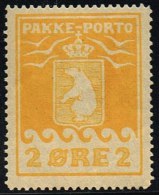 1916. PAKKE PORTO. 2 øre Yellow. Thiele. Perf 11 ½. (Michel: 5A) - JF158284 - Paquetes Postales