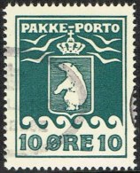 1937. PAKKE PORTO. 10 øre Blue. Schultz. Perf 10 3/4. (Michel: 7B) - JF163897 - Pacchi Postali