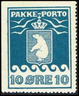 1905. PAKKE PORTO. 10 øre Blue. Thiele. Perf 12 ½. Imperforated At Two Sides. Scarce.  (Michel: 3) - JF171301 - Parcel Post