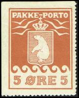 1905. PAKKE PORTO. 5 øre Brown. Thiele. Perf 12 ½. Imperforated At Two Sides. Scarce.  (Michel: 2) - JF171300 - Spoorwegzegels