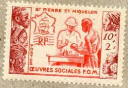 SAINT-PIERRE Et MIQUELON : Oeuvres Sociales De La France-d'Outre-Mer : Infirmier, Femme, Bébé - - Nuovi