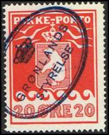 1916. PAKKE PORTO. 20 øre Red. Thiele. Perf 11 ½. GRØNLANDS STYRELSE. (Michel: 9A) - JF171377 - Paquetes Postales