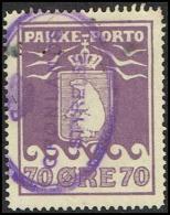 1930. PAKKE PORTO. 70 øre Violet. Thiele. Perf 11 ½. GRØNLANDS STYRELSE. (Michel: 10A) - JF171378 - Parcel Post