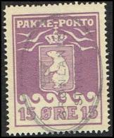 1916. PAKKE PORTO. 15 øre Violet. Thiele. Perf 11 ½. GRØNLANDS STYRELSE. (Michel: 8A) - JF171372 - Parcel Post