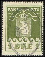 1916. PAKKE PORTO. 1 øre Ol Green. Thiele. Perf 11 ½. GRØNLANDS STYRELSE. (Michel: 4A) - JF171368 - Spoorwegzegels