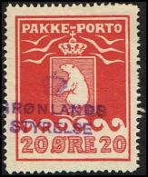 1916. PAKKE PORTO. 20 øre Red. Thiele. Perf 11 ½. GRØNLANDS STYRELSE. (Michel: 9A) - JF171332 - Pacchi Postali