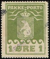 1916. PAKKE PORTO. 1 øre Ol Green. Thiele. Perf 11 ½. STYRELSEN AF KOLONIERNE I GRØNLAND. (Michel: 4A) - JF171318 - Colis Postaux