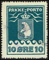 1916. PAKKE PORTO. 10 øre Blue. Thiele. Perf 11 ½. GRØNLANDS STYRELSE. (Michel: 7A) - JF171343 - Paketmarken