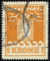 1930.  PAKKE PORTO. 1 Kr. Yellow. Thiele. Perf. 11 ½. With Two Cancels GRØNLANDS STYREL... (Michel: 11A) - JF171389 - Parcel Post