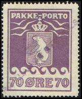 1930. PAKKE PORTO. 70 øre Violet. Thiele. Perf 11 ½. GRØNLANDS STYRELSE. (Michel: 10A) - JF171325 - Parcel Post